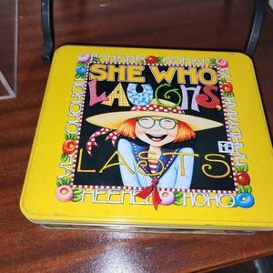 Mothers Day!! Mary Engelbreit Stationery Tin & 1999 Oversized Mug/Planter